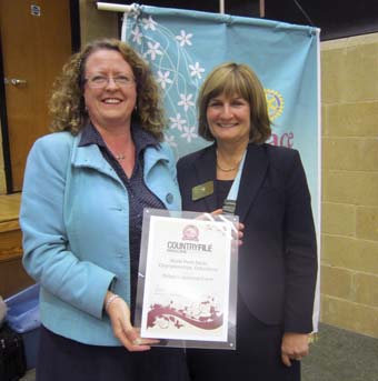 Oxford Spires President Lesley Adams with DG Judith Diment